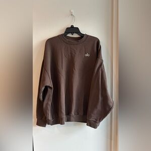 Alo , sweat shirt, large, brown